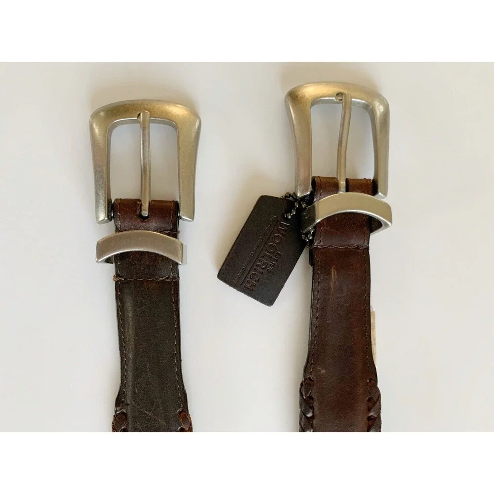 Woolrich Womens Leather Belts - Lot Of 2